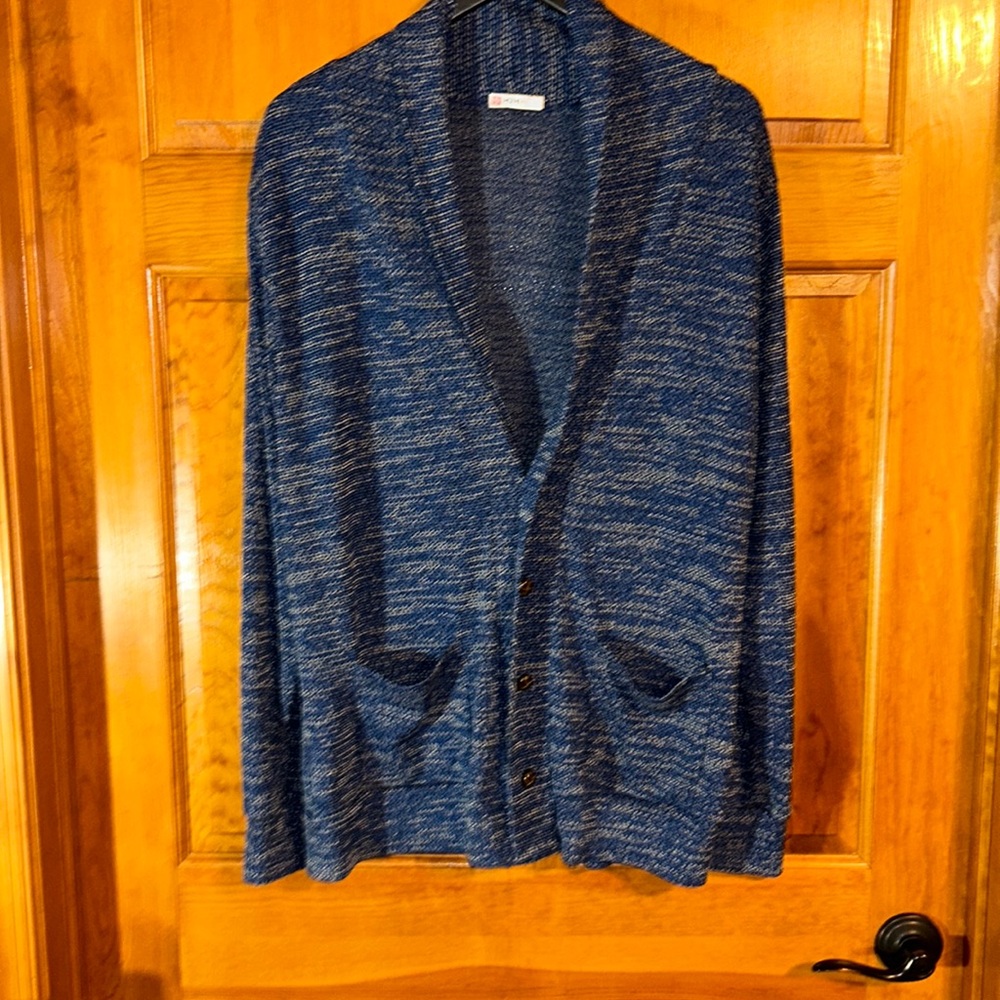 H2H women’s Cardigan Sweater Size Lg-EUC